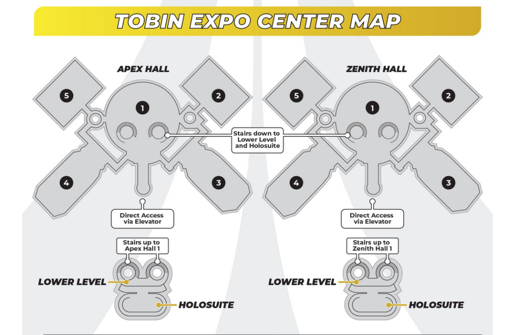 Plan de hall des exposition Tobin